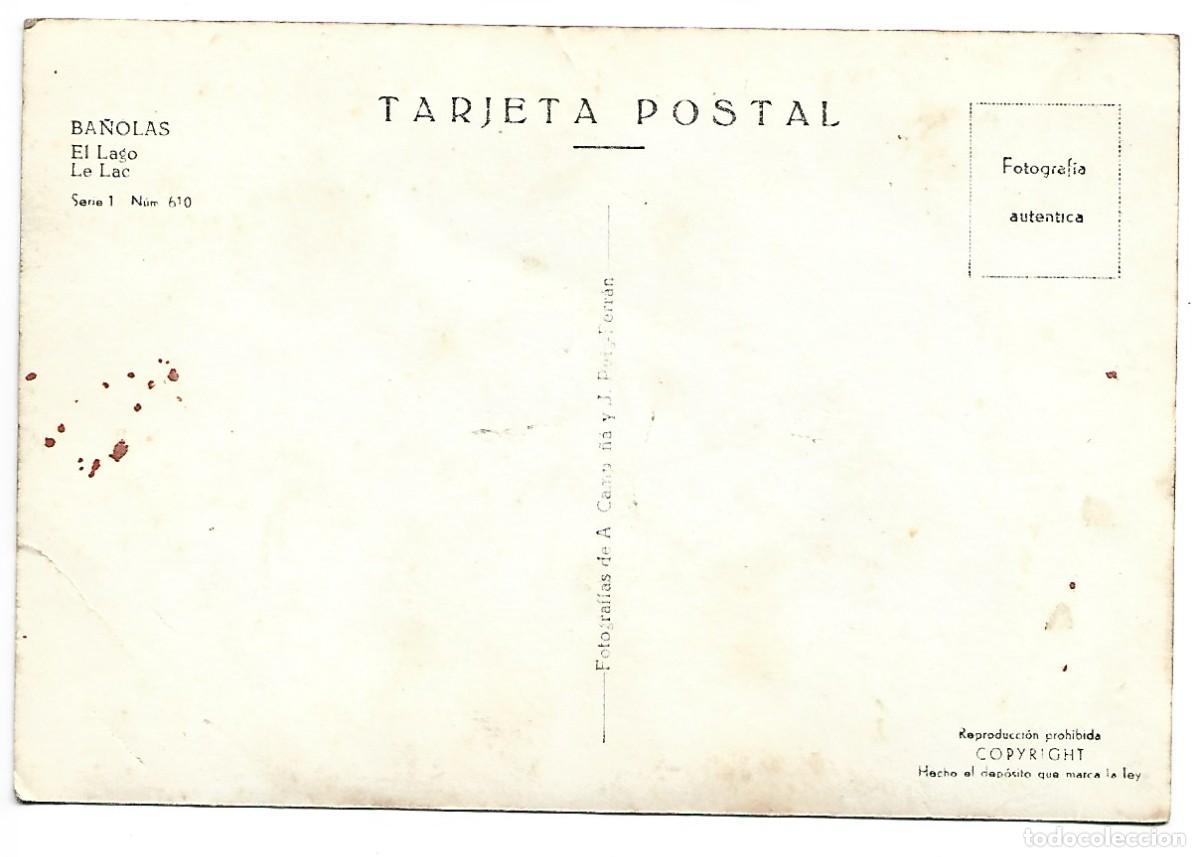 Postales: EL LAGO / LE LAC.- BA&Ntilde;OLAS.- GIRONA - Foto 2