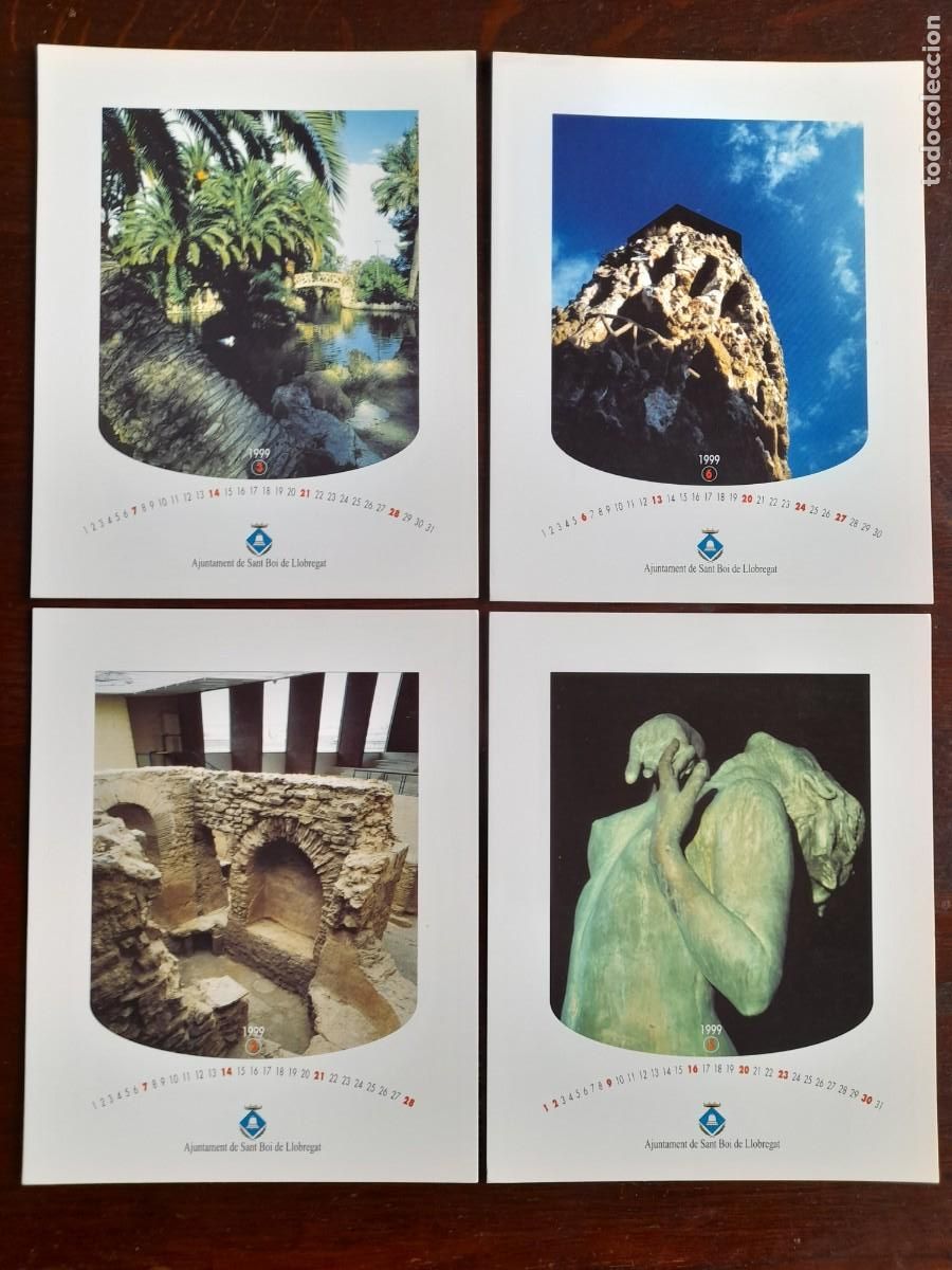 Postcards: Una postal lago parque de Marianao de Sant Boi de Llobregat, Baix Llobregat, 4 tarjetas a elegir