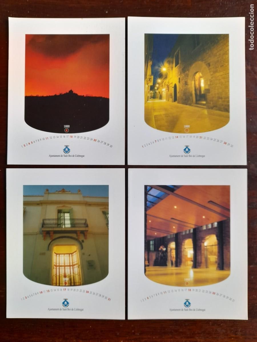 Postcards: Una postal puesta de sol sobre Sant Ramon Sant Boi de Llobregat, Baix Llobregat, 4 tarjetas a elegir