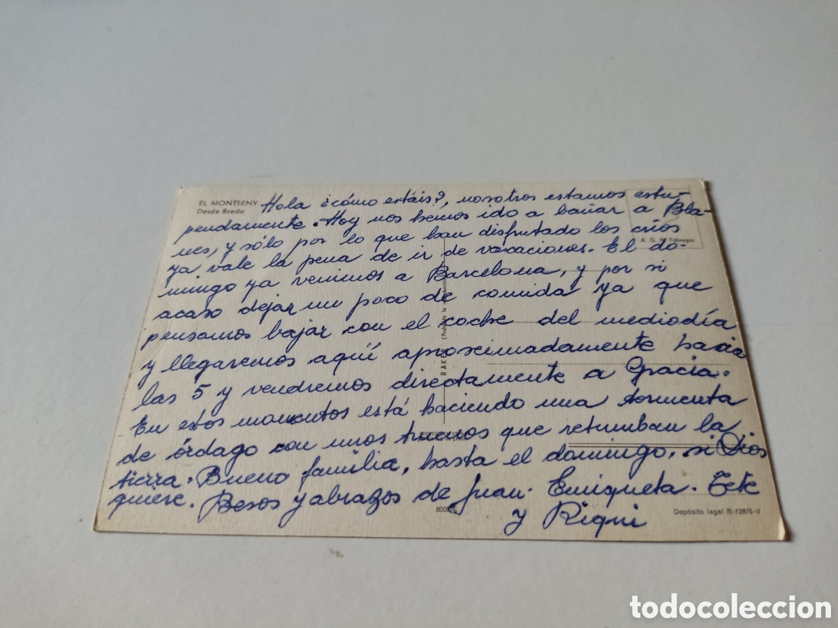 Postales: Postal El Montseny desde breda - Foto 2