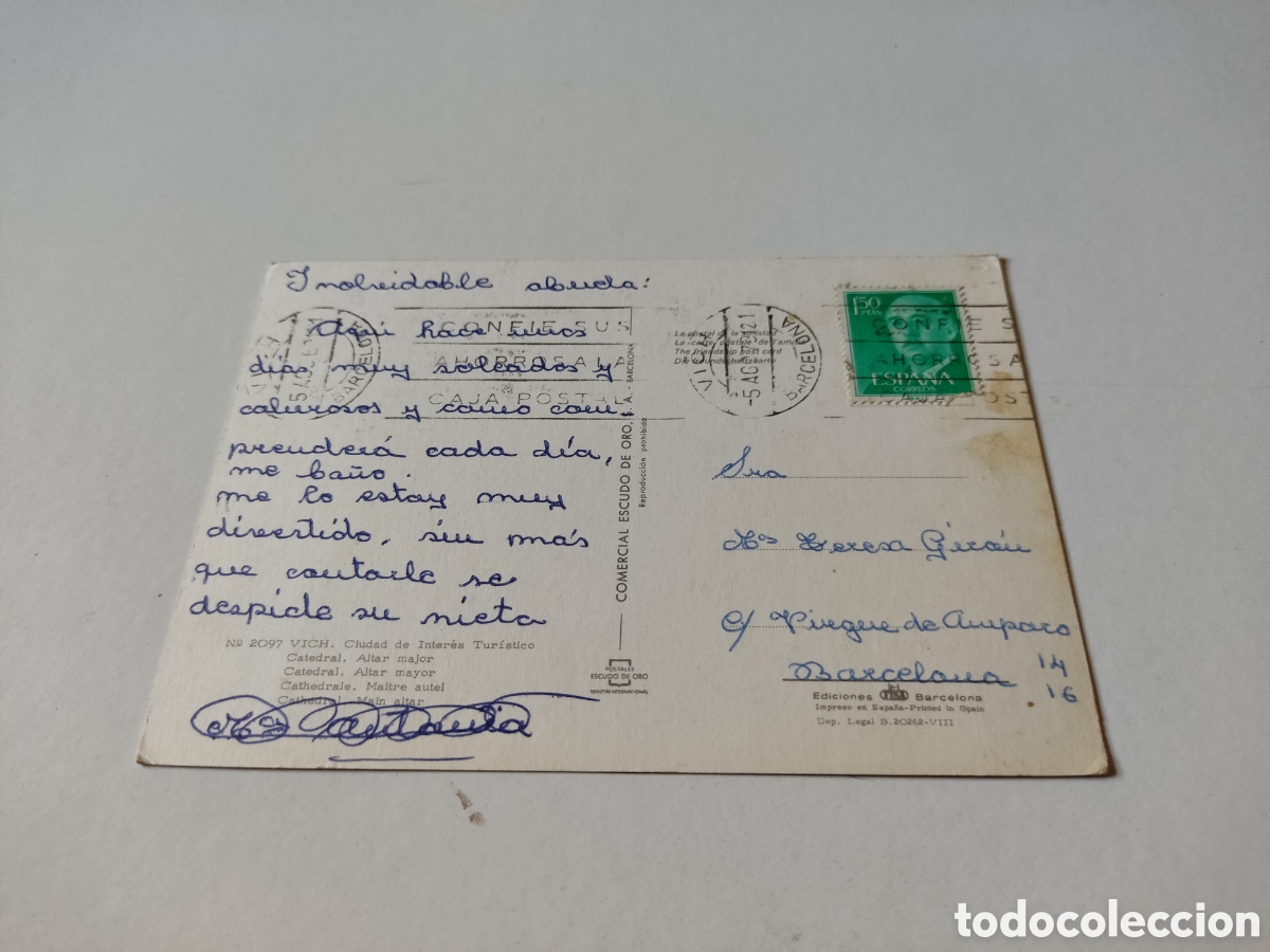 Postales: Postal Vich catedral - Foto 2