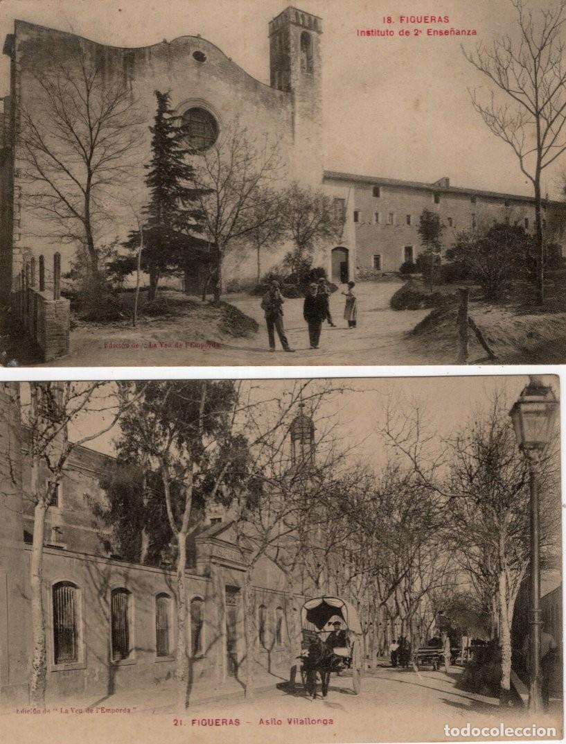 Postales: FIGUERAS. 2 POSTALES - Foto 1