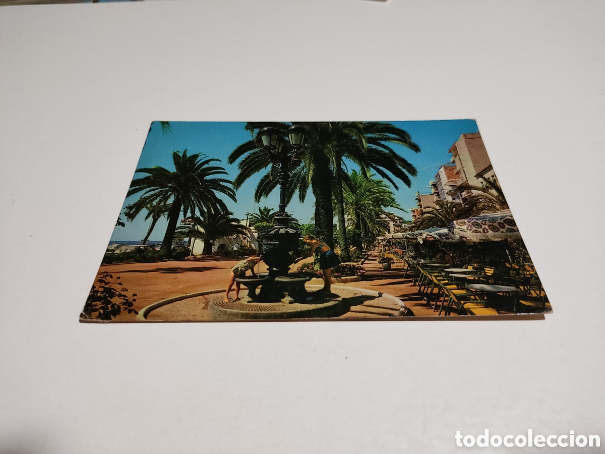 Postkarten: Postal Lloret de Mar fuente ni&ntilde;as