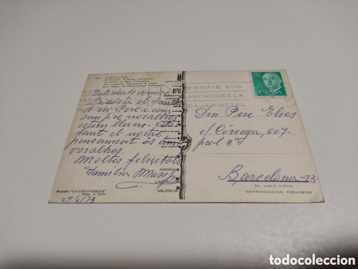 Postales: Postal Tarragona Puerto - Foto 2