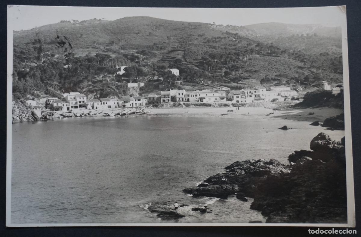 Cartoline: Bagur(Costa Brava), Sa Riera. Postal circulada con sello y matasellos del a&ntilde;o del a&ntilde;o 1955