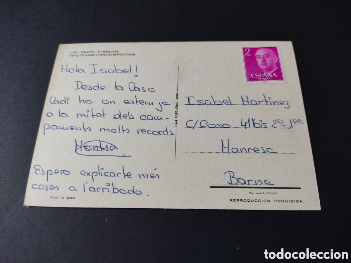 Postales: Postal Saldes alt Bergara refugio - Foto 2