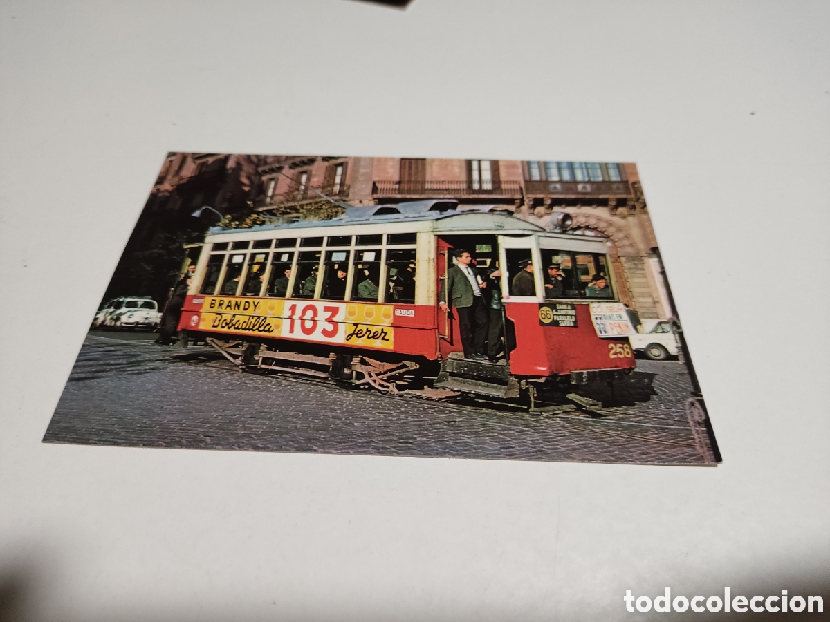 Postales: Postal tranv&iacute;as de Barcelona - Foto 1