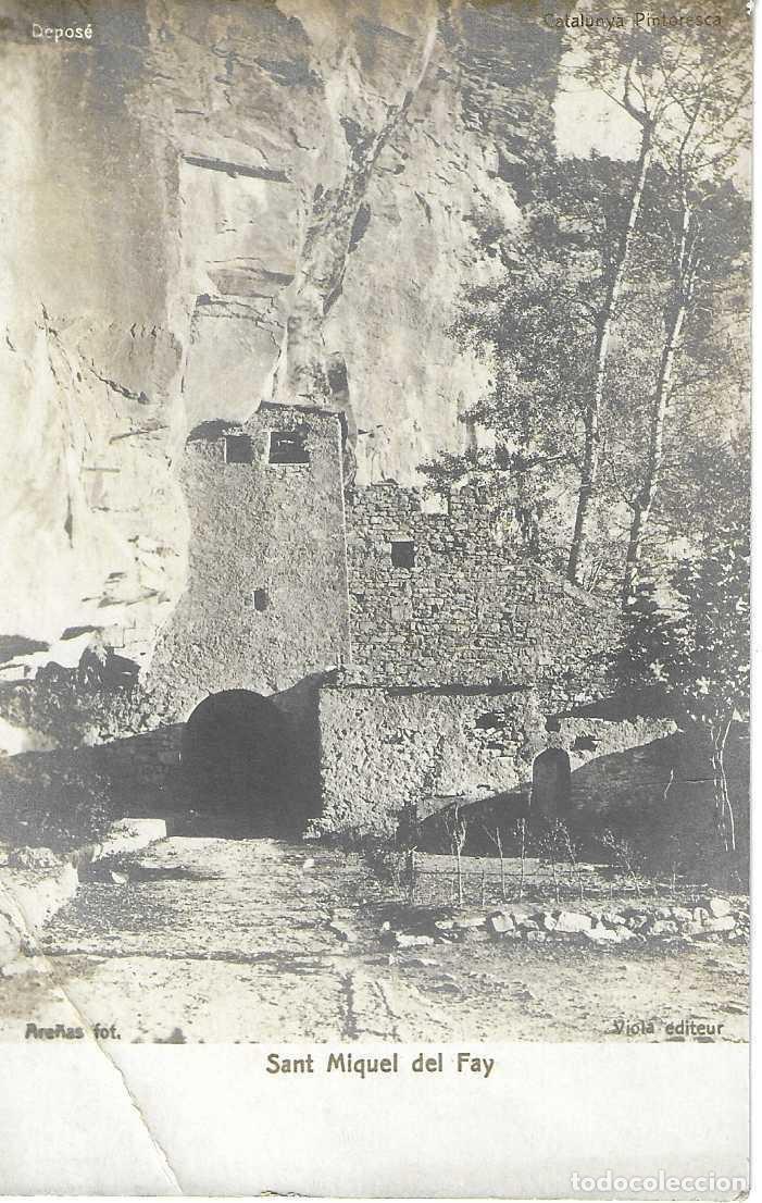 Postcards: SANT MIQUEL DEL FAY - DEPOS&Eacute; - CATALUNYA PINTORESCA - ARE&Ntilde;AS FOT.