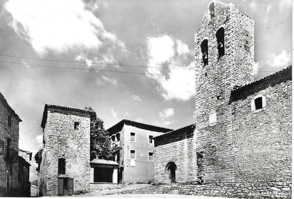 Postkarten: CASTELLAR DE N'HUG - n&ordm; 4. IGLESIA, FACHADA PRINCIPAL - TALLERES ZERKOWITZ - CIRCULADA