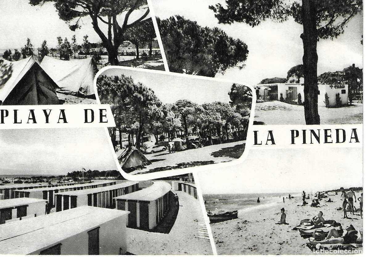 Postkarten: PLAYA DE LA PINEDA - PLANO DE EMPLAZAMIENTO - FOTOGRAFIA SOBERANAS