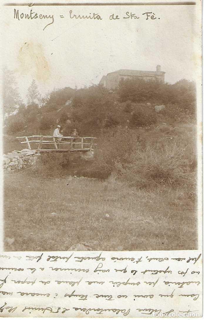Postais: MONTSENY - ERMITA DE SANTA FE - CIRCULADA 1907
