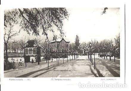 Cartoline: ANTIGUA POSTAL 40 PUIGCERDA EL PARQUE NEVADO EDIT DOMENECH