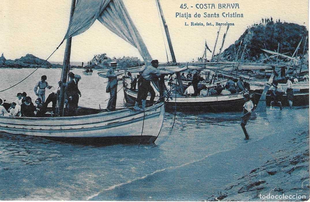 Postkarten: COSTA BRAVA- 45. PLATJA DE SANTA CRISTINA - L. ROISIN FOT.