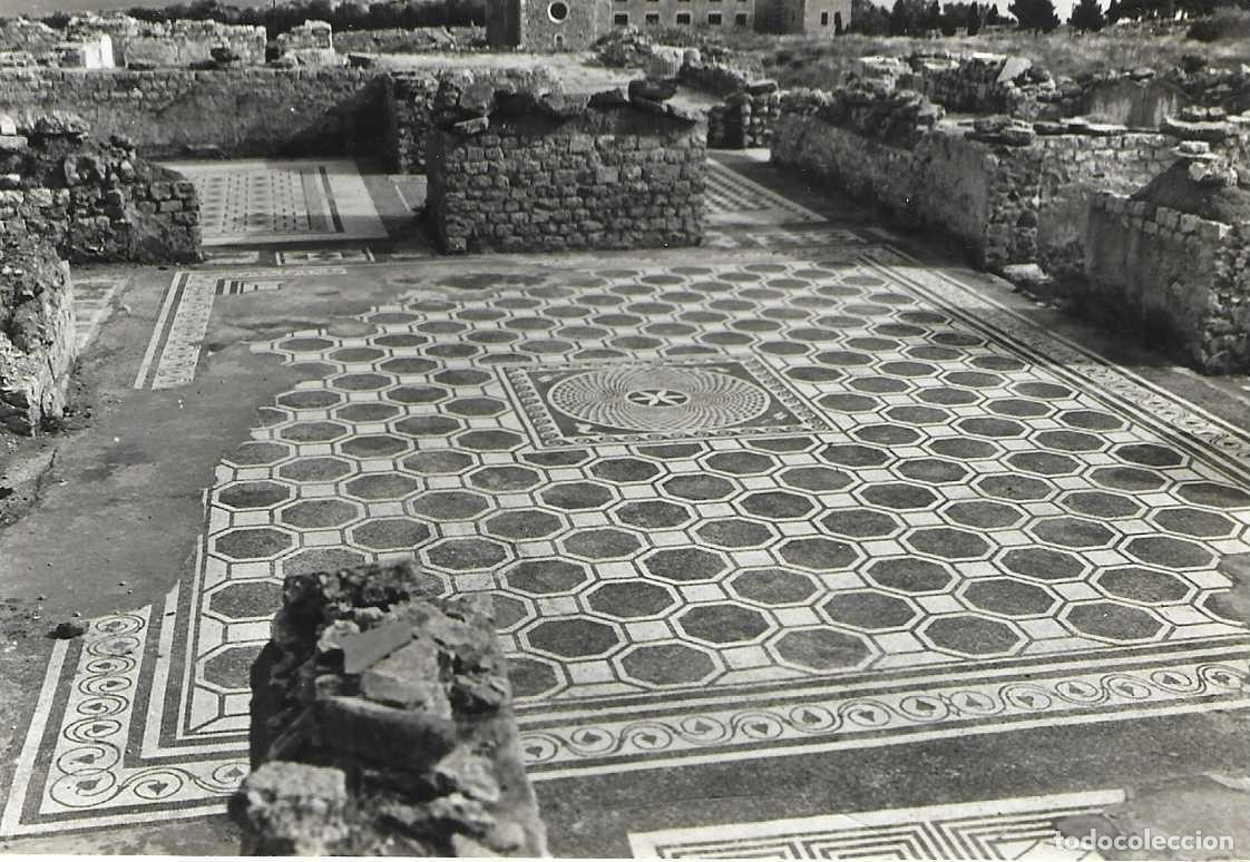Postkarten: COSTA BRAVA. AMPURIAS - Serie I, n&ordm; 2015. MOSAICOS DE LA CIUDAD ROMANA - ESCRITA 1957