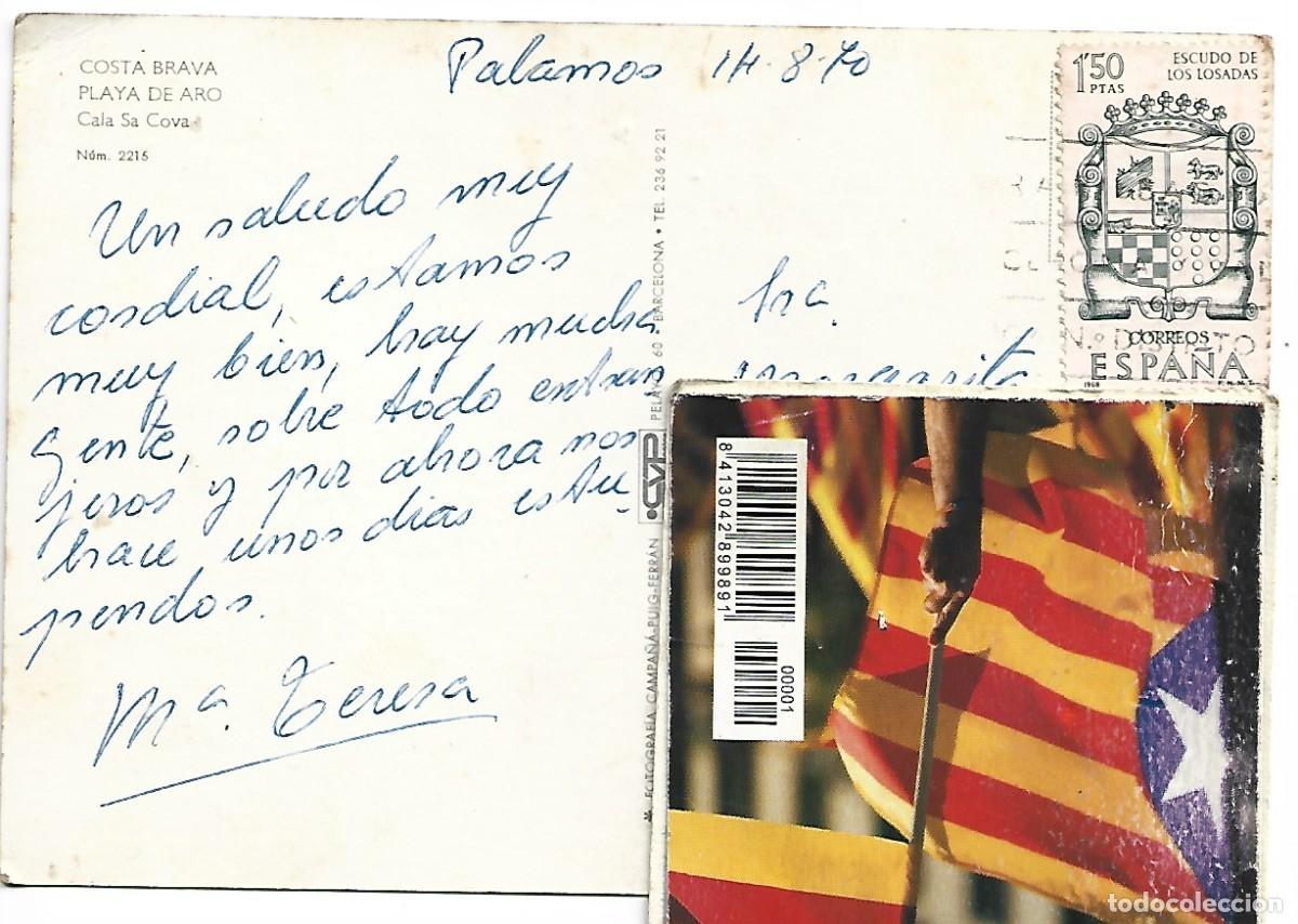 Postales: CALA SA COVA.- PLAYA DE ARO / GIRONA - Foto 2