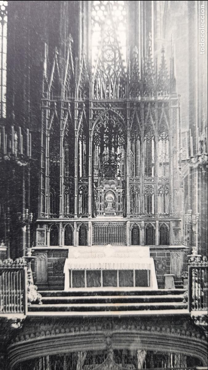 Postales: Barcelona. Catedral. Altar Mayor. - Foto 2
