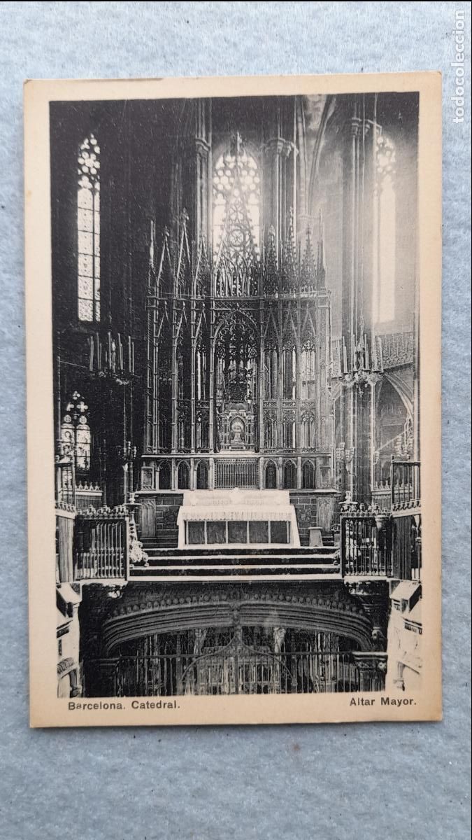 Postales: Barcelona. Catedral. Altar Mayor. - Foto 1