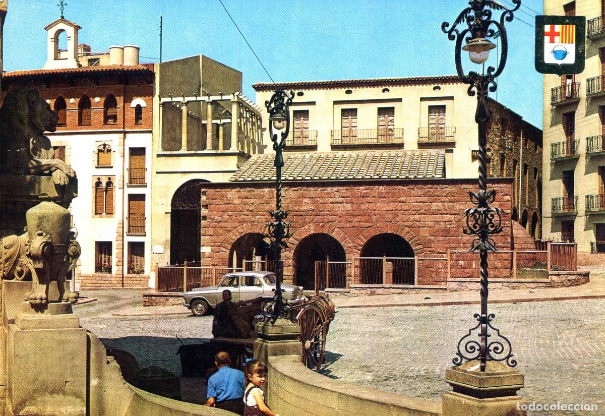 Postkarten: CALDAS DE MONTBUY-FONT DEL LLE&Oacute; Y TERMES ROMANAS-A&Ntilde;O 1966