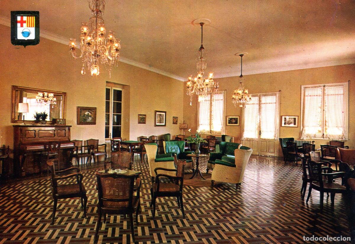 Postkarten: CALDAS DE MONTBUY-BALNEARIO TERMAS VICTORIA-SAL&Oacute;N LECTURA-A&Ntilde;O 1964