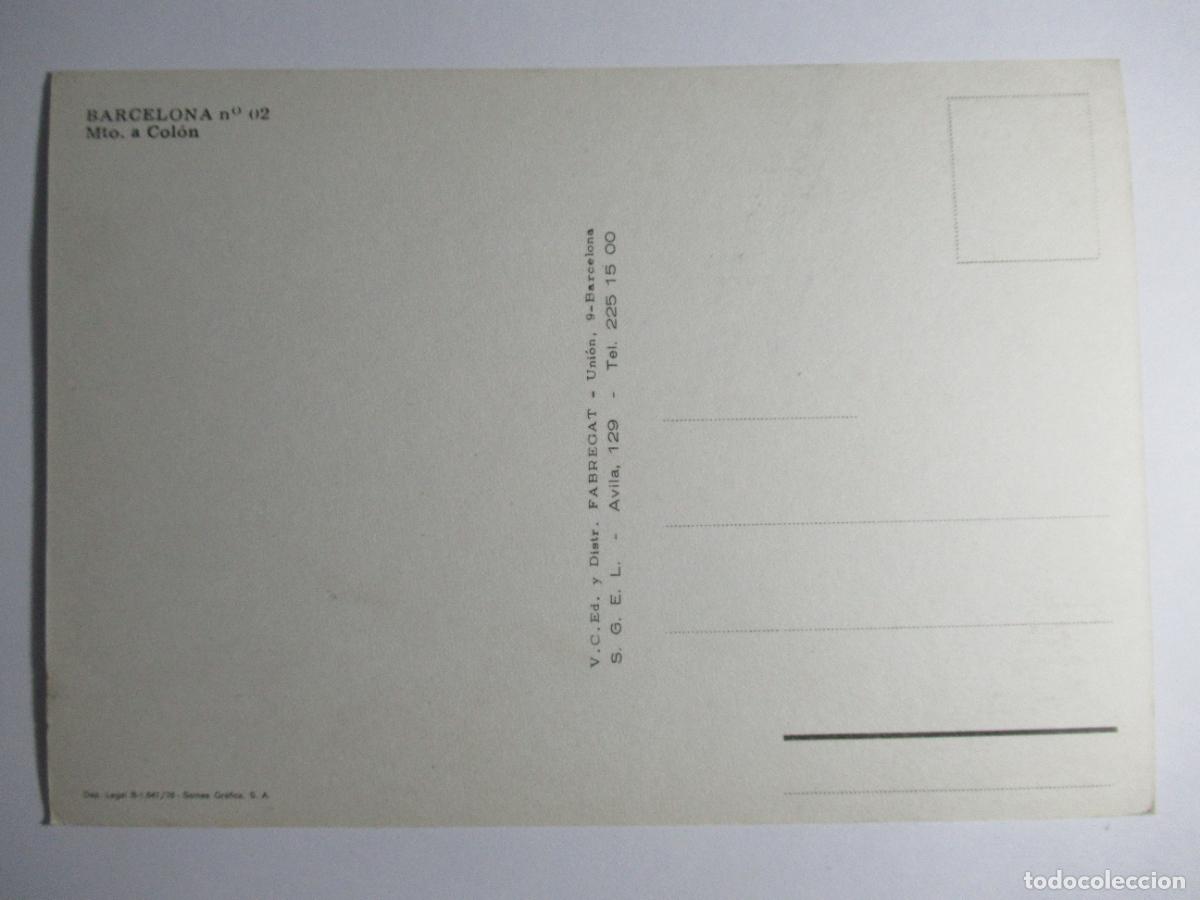 Postales: Barcelona - Monumento a Col&oacute;n - Foto 2