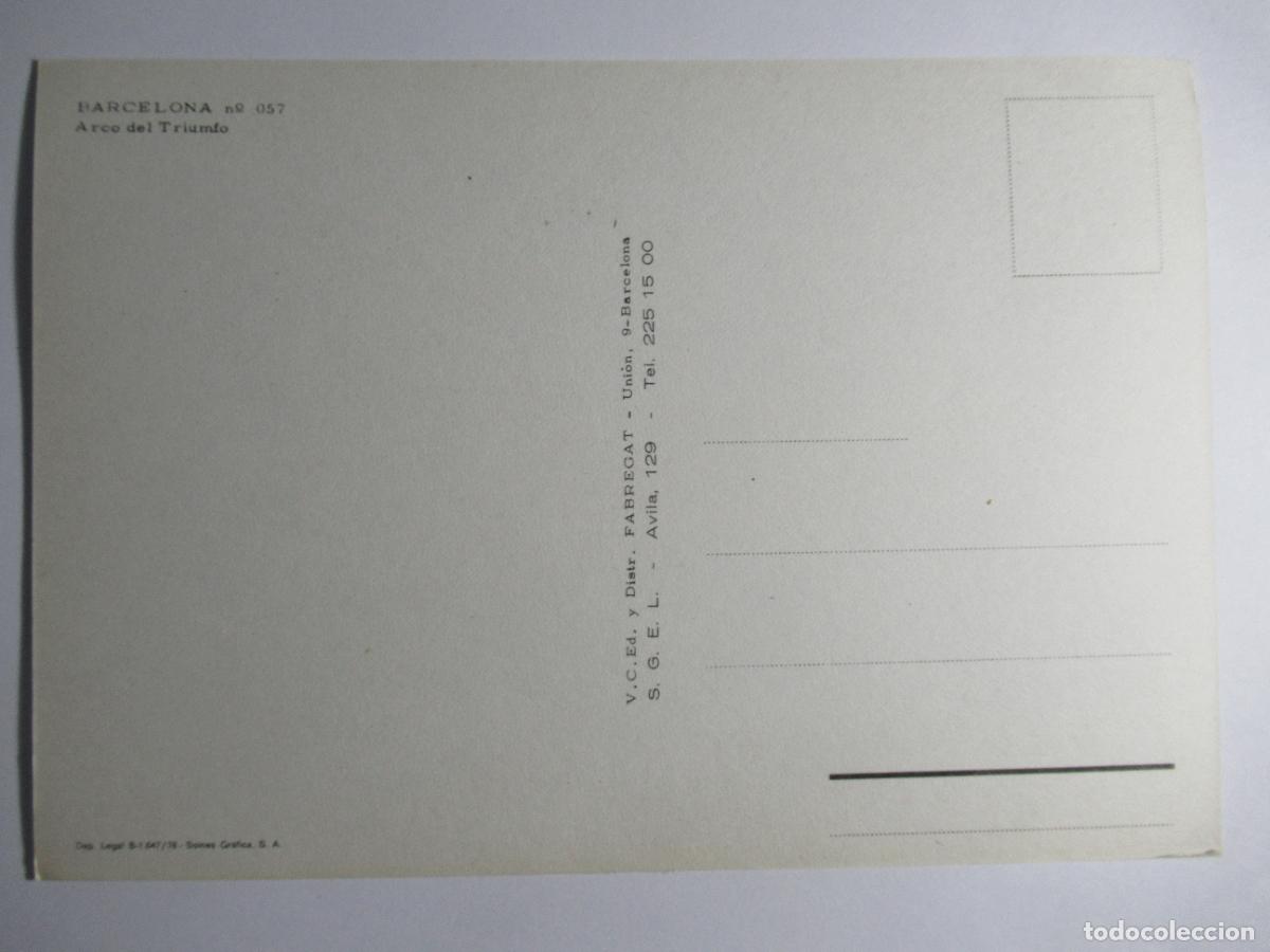 Postales: Barcelona - Arco del Triunfo - Foto 2