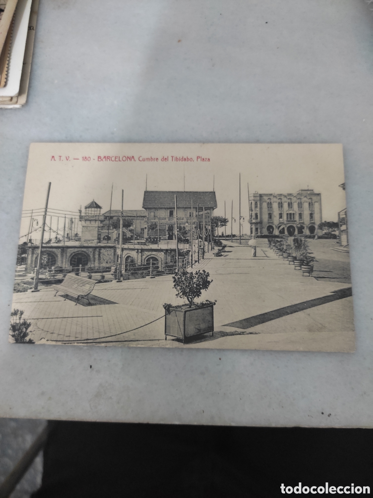 Postales: Postal 180barcelona cumbre del Tibidabo plaza