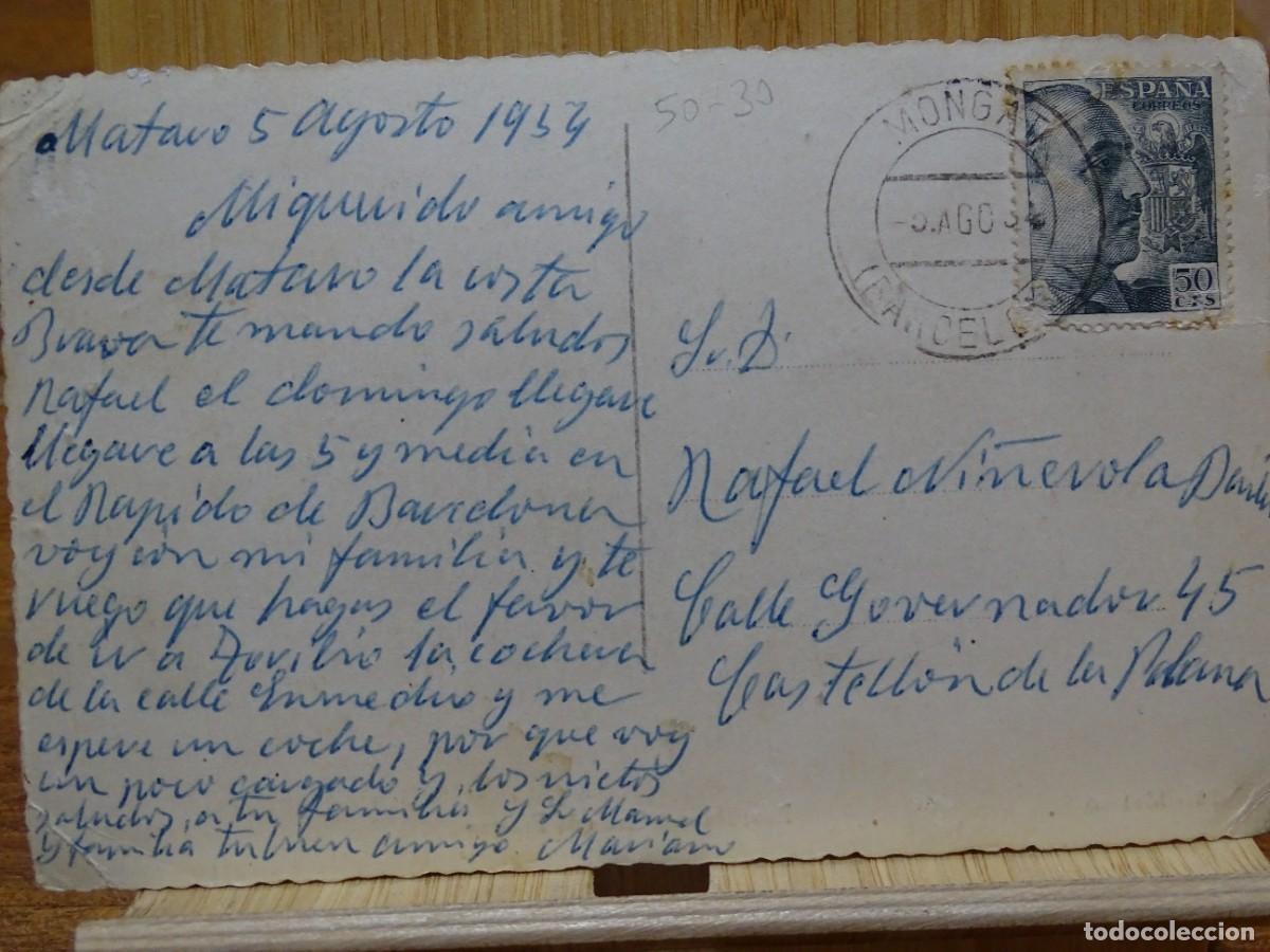 Postales: MATAR&Oacute;. RAMBLA DEL GENERAL FRANCO. - Foto 2