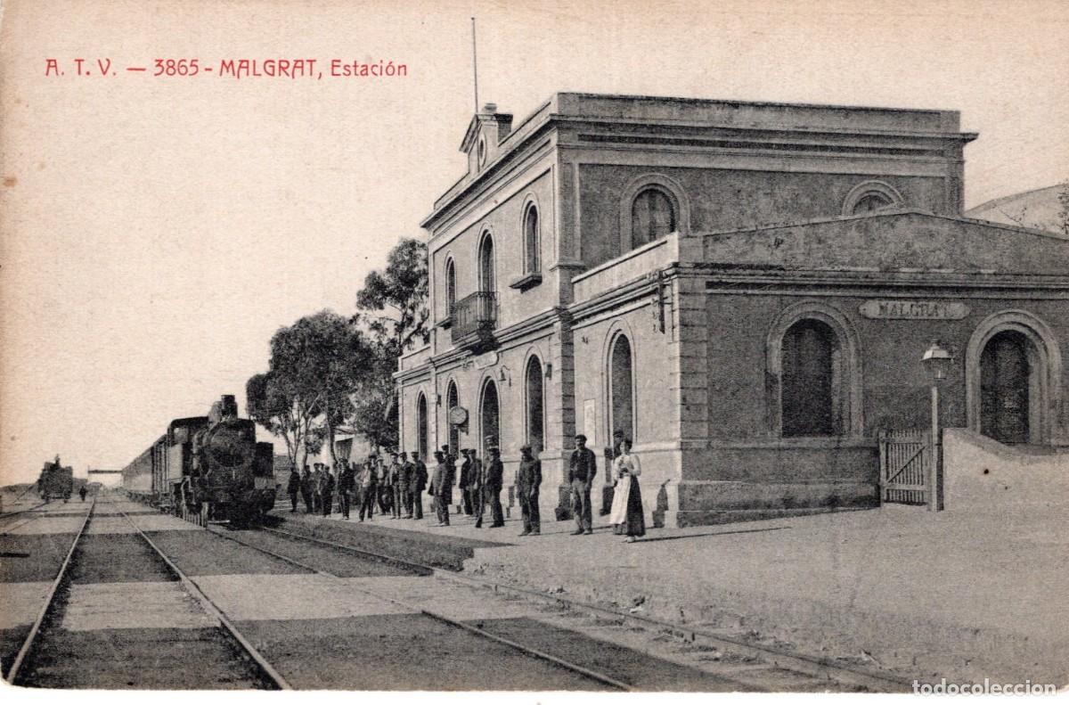 Postales: MALGRAT. ATV 3865. ESTACI&Oacute;N - Foto 1