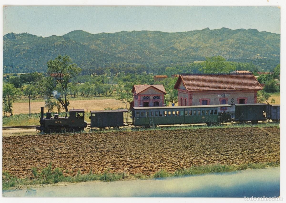 Postkarten: m10.026 tren sant feliu de guixols girona simon sc estacion santa cristina de aro