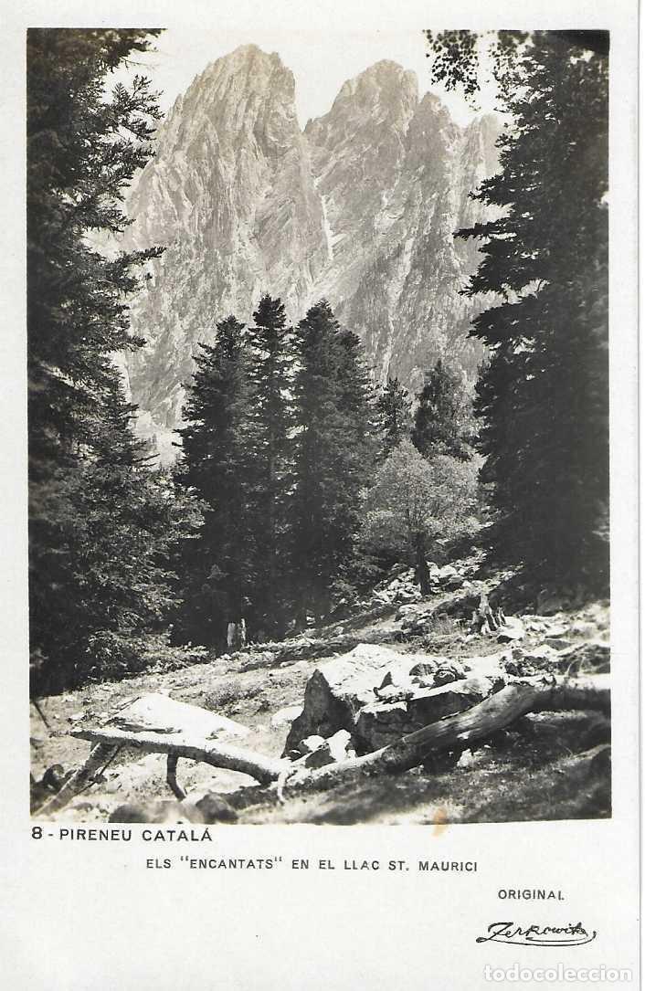 Postkarten: PIRINEU CATAL&Agrave; - 8. ELS ENCANTATS EN EL LLAC DE ST. MAURICI - ORIGINAL ZERKOWITZ