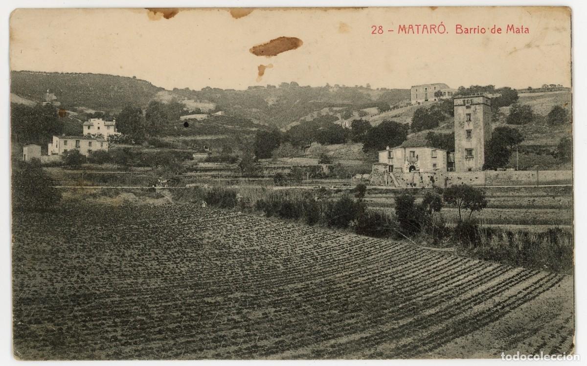 Postais: a10065 3185 mataro barrio de mata thomas n&ordm;28 circulada 1911