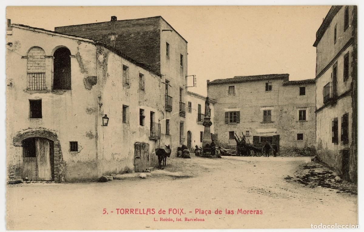 Cartoline: a10088 torrelles de foix pla&ccedil;a de les moreres roisin n&ordm;5 sc