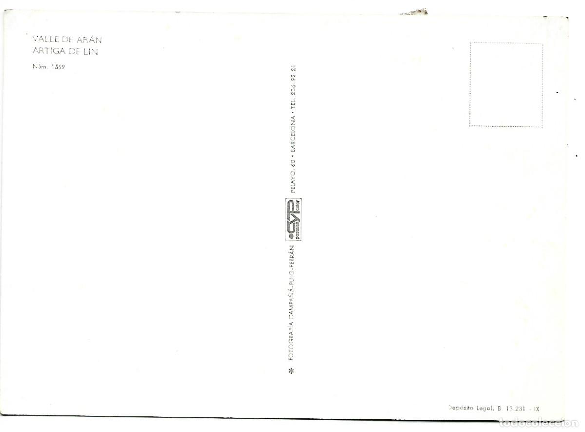 Postales: VALLE DE ARAN.- ARTIGA DE LIN / LLEIDA - Foto 2