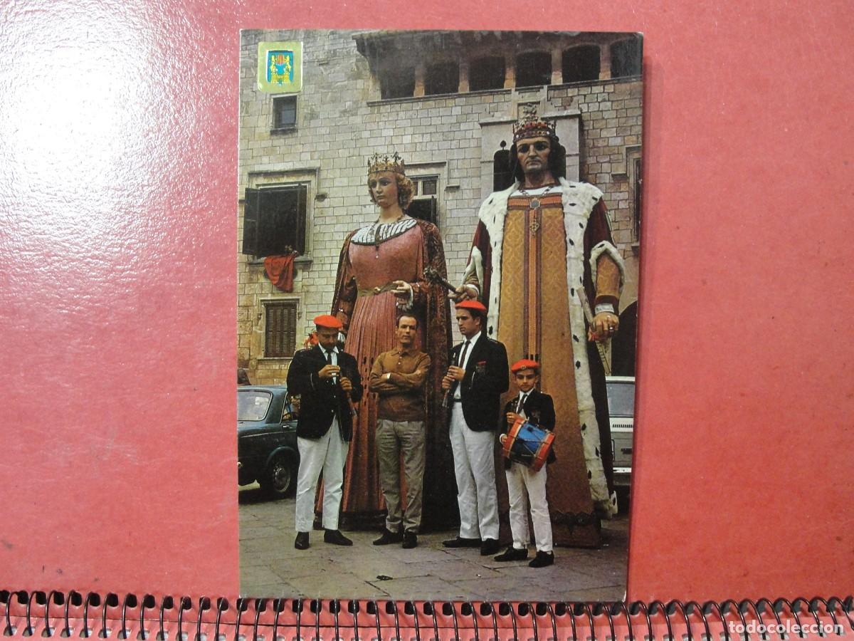 Postales: postal costumbrista - n&ordm; 21 vilafranca del pened&eacute;s - ELS GEGANTS - ESCUDO DE ORO - &iquest; A&Ntilde;OS 70 ?