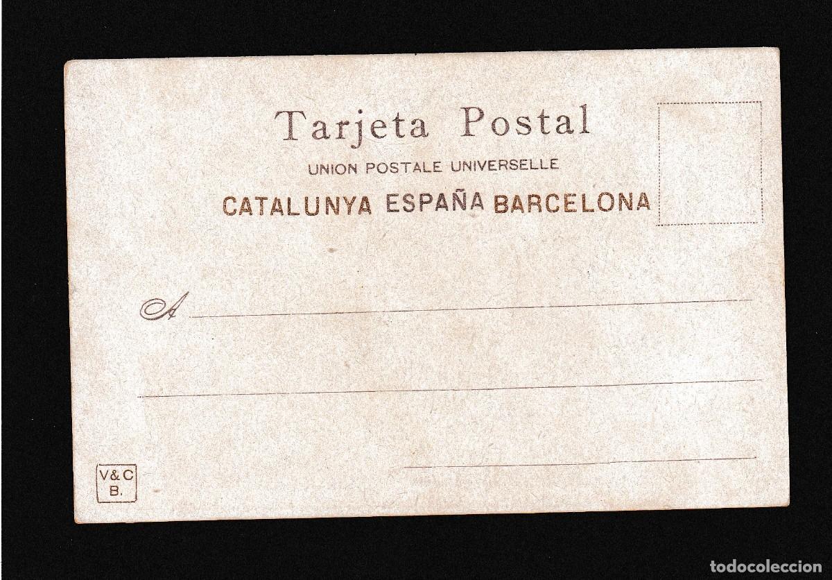 Postales: Postal Barcelona. Monument a en Clav&eacute;. - Foto 2