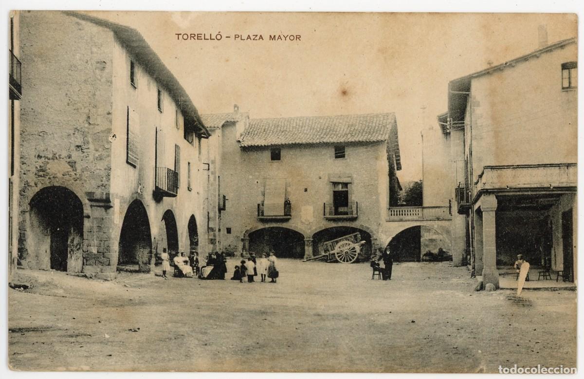 Postcards: a10142 torello plaza mayor madirolas circulada
