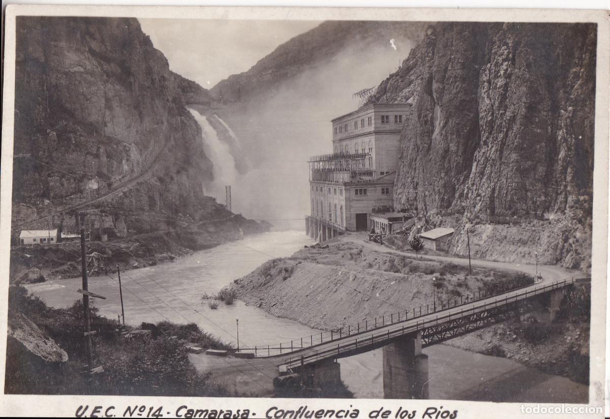 Postales: CAMARASA - U.E.C. N&ordm; 14 - CONFLUENCIA DE LOS RIOS SEGRE Y NOGUERA PALLARESA - FOT.VILLANUEVA - S/C