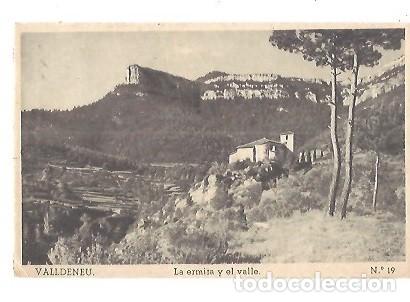 Postkarten: ANTIGUA POSTAL N&ordm; 19 VALLDENEU LA ERMITA Y EL VALLE ESCRITA 1952