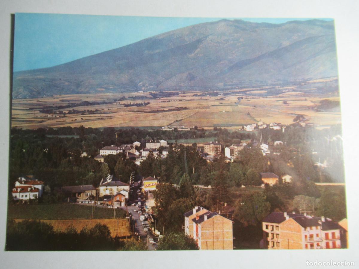 Postales: Cerda&ntilde;a - Pirineos Orientales - Vista de Bourgmadame y frontera. Al fondo Ermita de Hix
