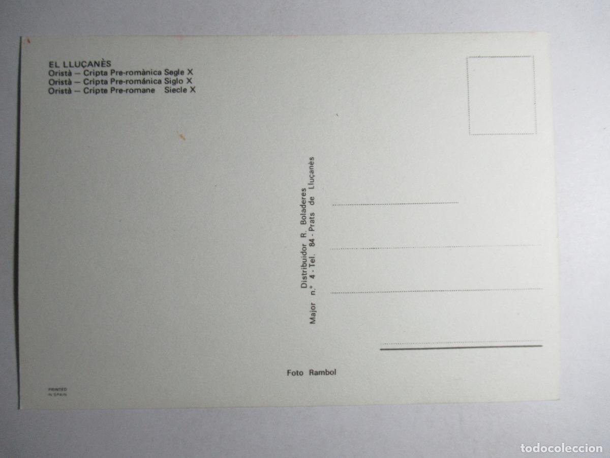 Postales: El Llu&ccedil;an&eacute;s - Orist&agrave;. Cripta - Foto 2