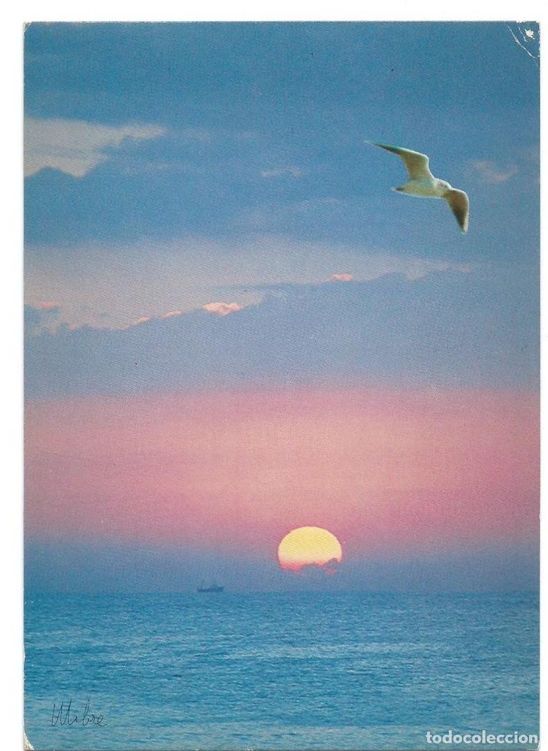 Postales: ATARDECER EN EL MAR, (VILASSAR DE MAR ??).- BARCELONA - Foto 1