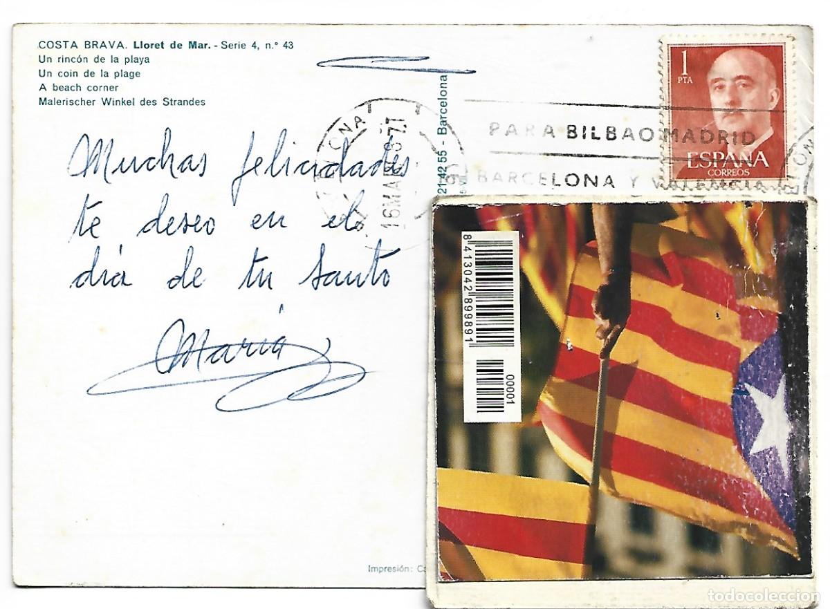 Postales: UN RINCON DE LA PLAYA / A BEACH CORNER.- LLORET DE MAR - Foto 2