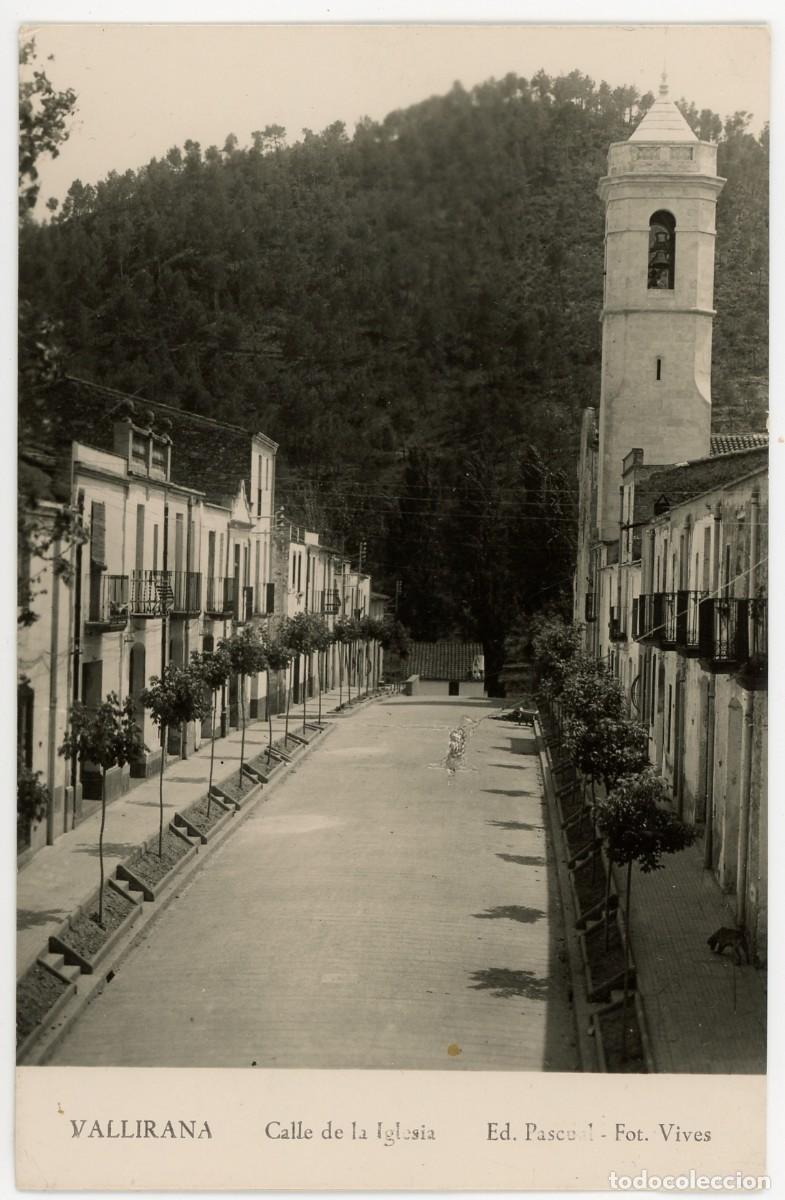 Postkarten: a10202 vallirana calle de la iglesia vives fotografica circulada