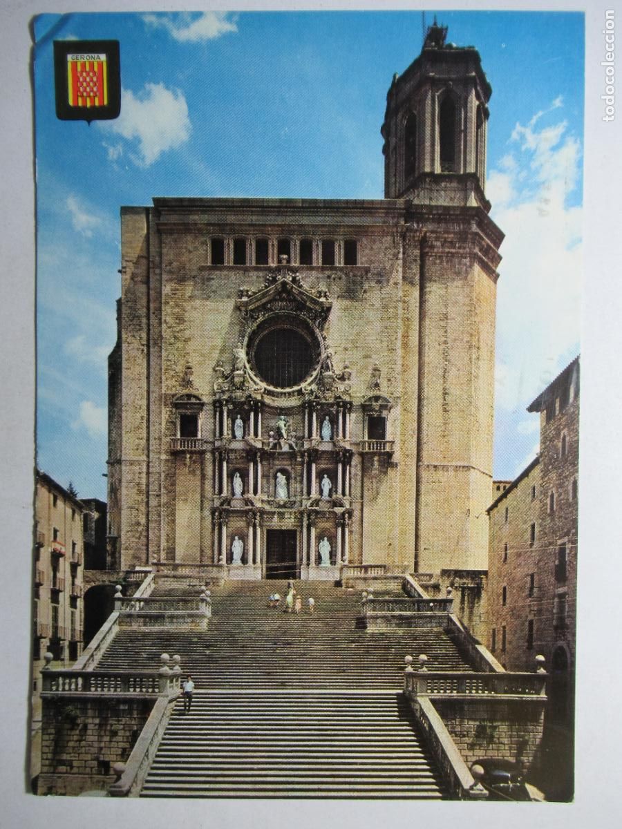 Postales: Gerona - Catedral - Circulada - Foto 1