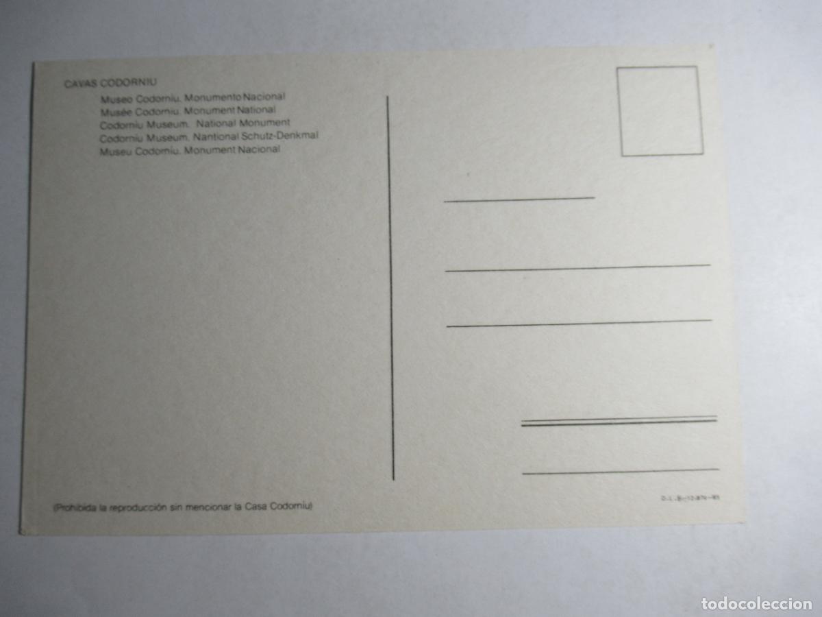 Postales: Cavas Codorniu - Museo Codorniu. Monumento Nacional - Foto 2