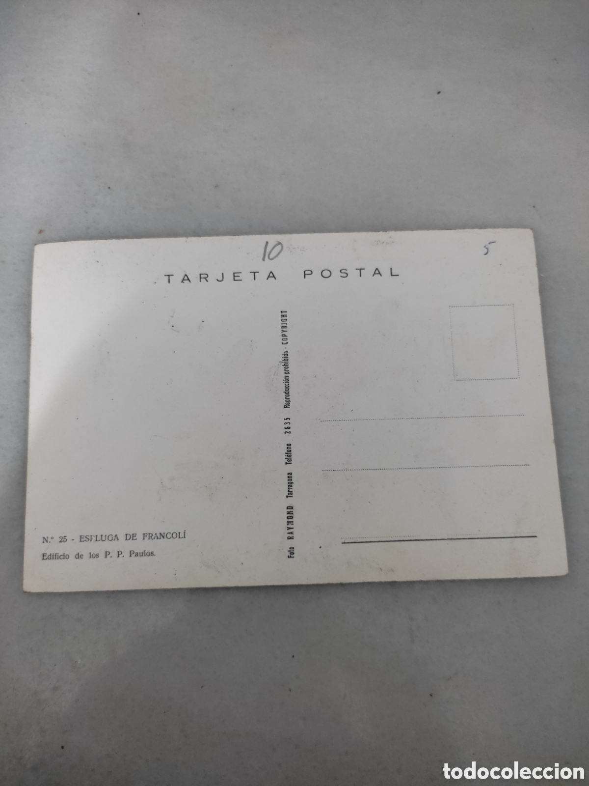 Postales: Postal espluga de Francol&iacute; edificio de los p.p.paulos - Foto 2