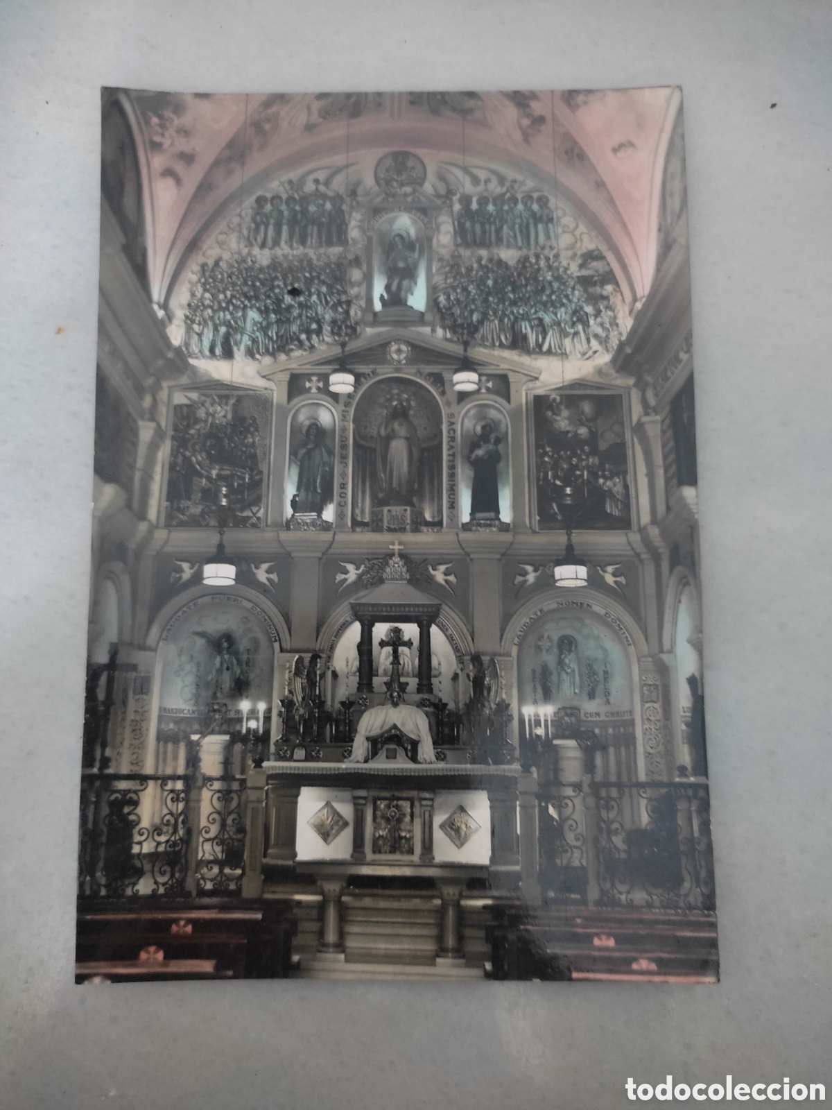 Postales: Postal riells del fay altar Major esglesia
