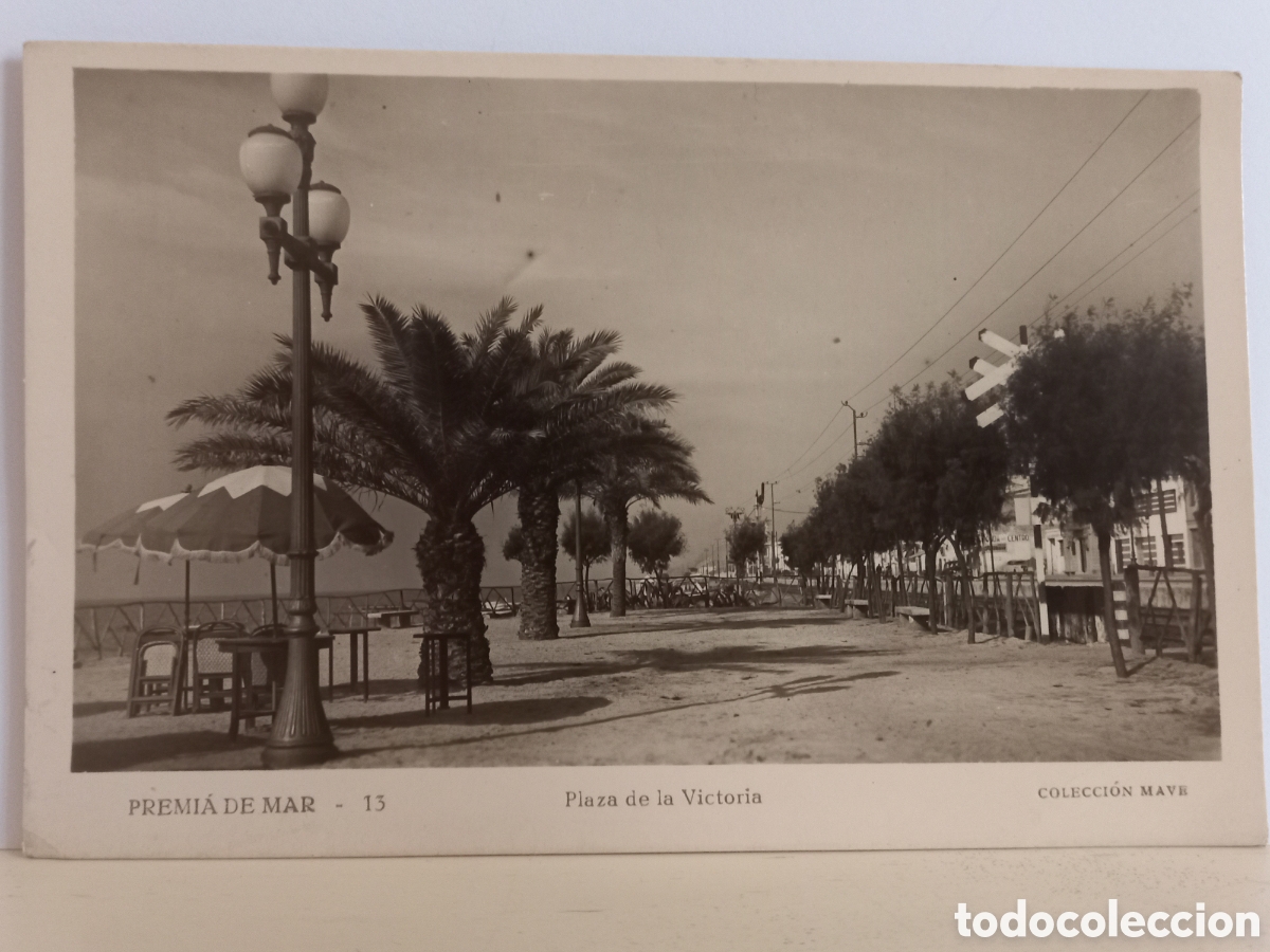 Cartoline: Postal Premi&aacute; de Mar. Plaza de la Victoria.