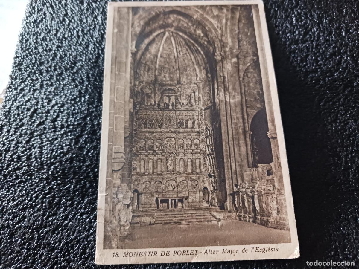 Cartoline: 18 monestir de poblet -altar major de l`esglesia, ed. j. artigues