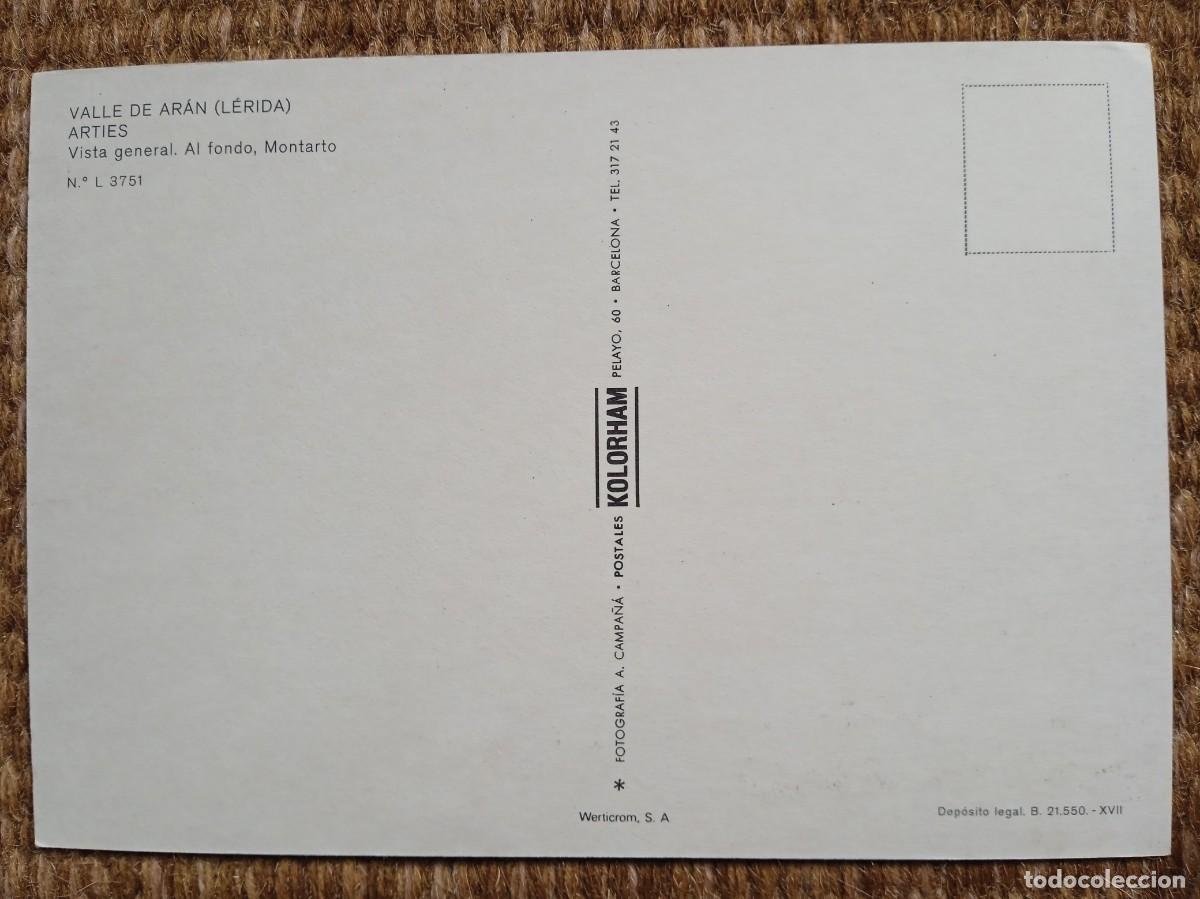 Postales: ARTIES - LERIDA - KOLORHAM - Foto 2
